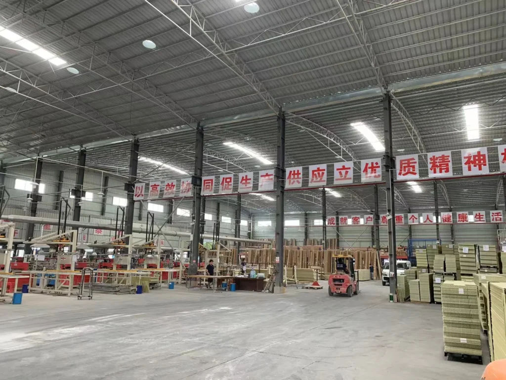 Inside the factory