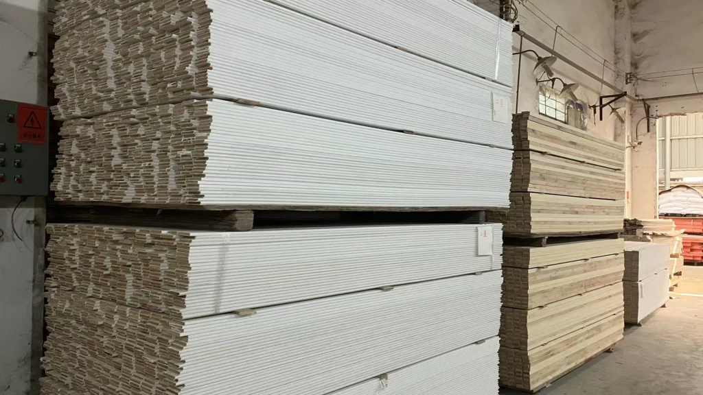 Stacked boards and materials