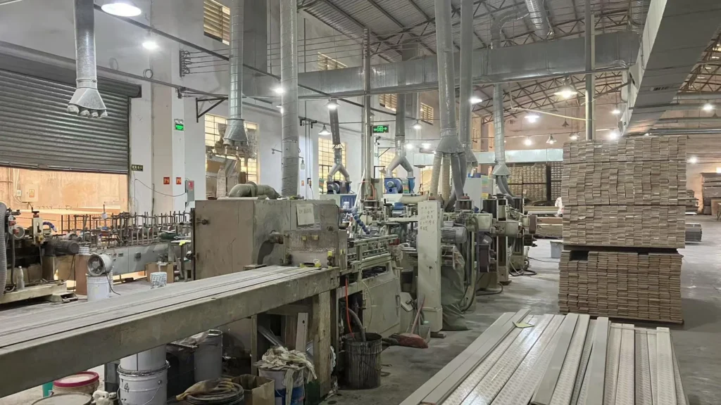 Materials along the production line