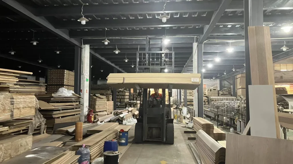 Production floor and handling equipment
