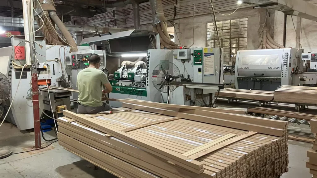 Board processing in the workshop