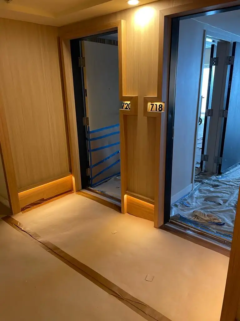 Corridor and doorway detail