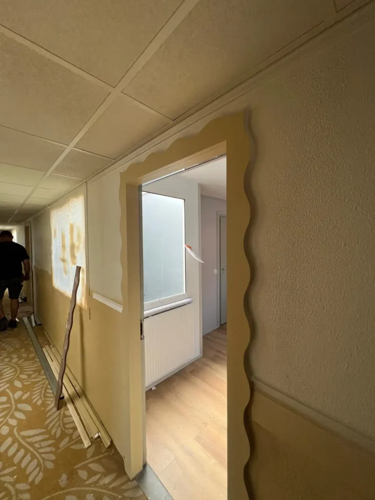 Interior wall and opening detail